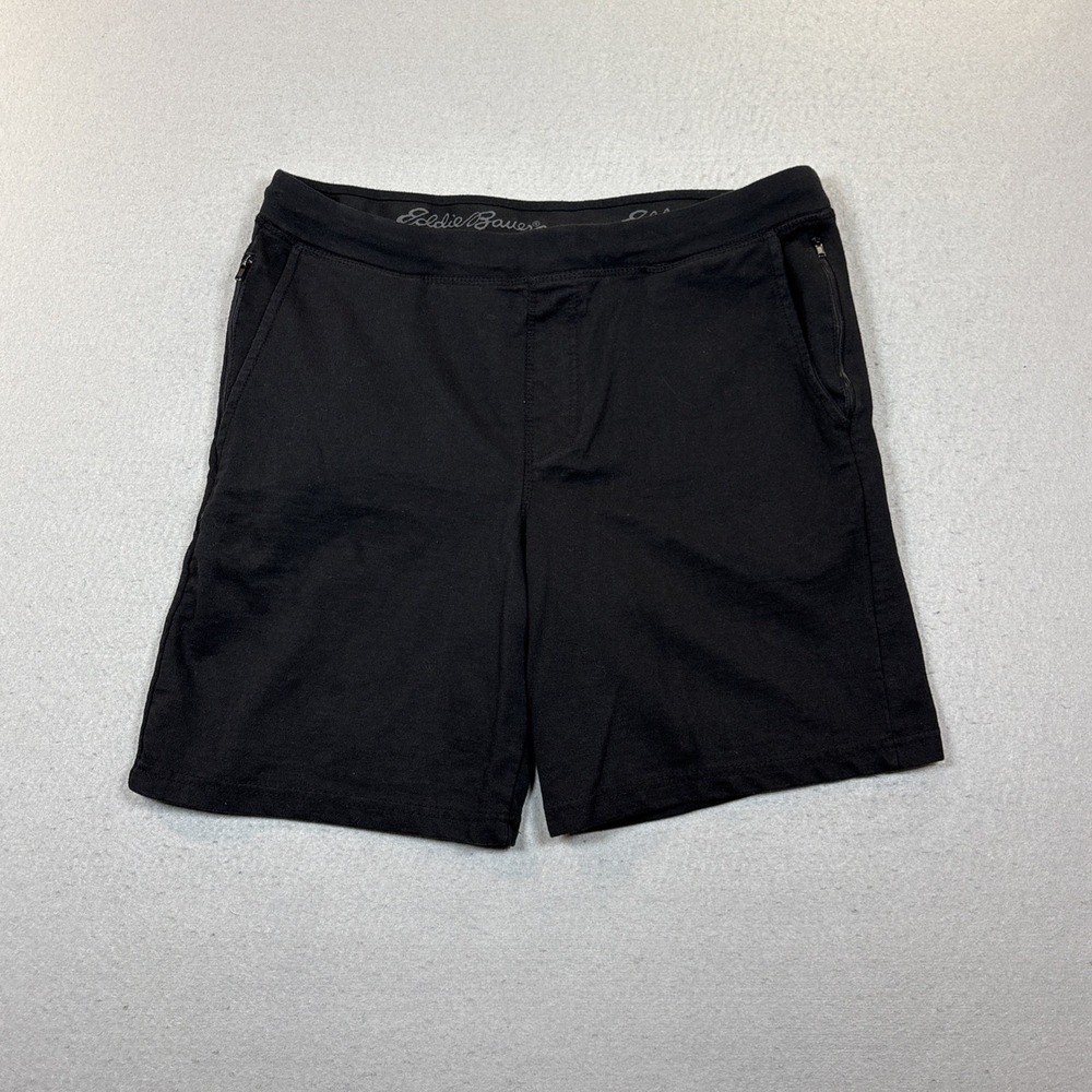 Eddie Bauer Black Sleepwear Lounge Shorts 2 Zippered Pockets Drawstring Size M